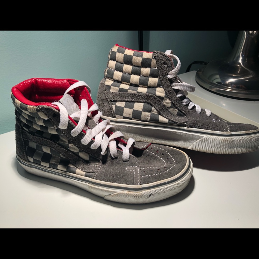 Vans SK8-HI Gray and white checkered